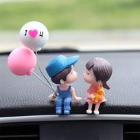 Kūrybingos poros mielas papuošimas automobilio oro išleidimo angos kvepalų klipas Aromaterapinis oro kondicionieriaus dekoravimas with balloon mėlyna
