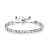 Hot selliing Tennis Iced Out Chain 4mm Bracelets Men Wedding For Women Zirconia Crystal Cubic