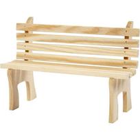 Suoliukas 13x8,5x5cm, Lėlių namelio lėlių namelis iš masyvo medžio mažas suoliukas namų dekoracija mini modelis lauko kiemo dekoravimo rekvizitai 13*8.5*5cm smėlis