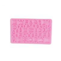 Brangakmenių deimantų šokolado silikono formavimo „pasidaryk pats“ fondant pyragas, skirtas kepimo įrankiams pink
