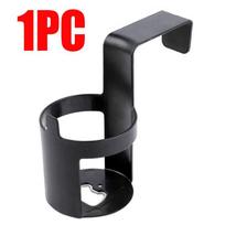 2pcs Car Back Seat Cup Holder Hanging Mount Drink Storage Holders Auto Truck Interior Water Bottle Organizers black