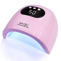 88W Professional 24LEDs Nail Dryer With Timer Setting for Quick Curing Drying All UV Gel Nail Lamp for Manicure Salon Tools USB rožinė