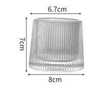 Creative Rotary Design Whisky Glass Foreign Wine Cup Special Glass Tumbler Cup white