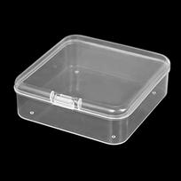 Mini Dėžutė Kvadratinė Skaidri Auskarai Žiedai Karoliukai Papuošalų Laikymo Dėklas Konteineris Dėžutė 1PC gray