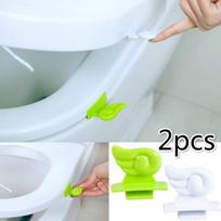2 vnt Nešiojamo sanitarinio tualeto sėdynės užvalkalo pakeliamasis tualeto dubenėlio sėdynės užvalkalo pakėlimo rankena 2 pcs random