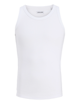 Jack & Jones - Jjeorganic Rib Tank Top Sn - Apvalios apykaklės megztinis - Balta