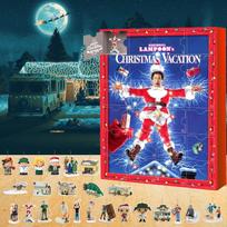 Advent Calendar Contains 24 Gifts, Cute Figures Doll Advent Calendar, Countdown Calendar With Surprise Toys,  Collectible Figures Gift For Kids One Size red