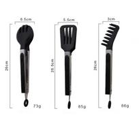 3pcs/set Kitchen Spaghetti Clip Lo Mein Clip Anti-scald BBQ Clips Stir-fried Vegetable Clip Steak Bread Salad Baked Food Clip 3pcs juoda