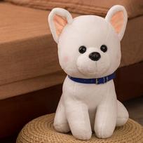 Mielos Shiba Inu pliušinės žaislai Kawaii lėlės minkšti įdaryti gyvūnai Shiba Inu šunų žaislai vaikams vaikų gimtadienio dovanos 25cm balta