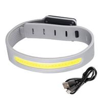 LED apyrankė, mirksinti atspindinti LED saugos šviesos apyrankė, šviečianti bėgimo šviesa, 3 apšvietimo režimai, bėgimo šviesos bėgikams white