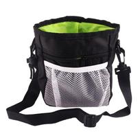 Pet Cat Training Bag Snack Bag Outdoor Feeding Waist Bag Portable Foldable Dog Supplies raudona