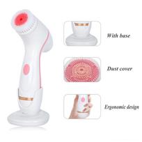 Veido valymo šepetėlis Sonic Face Spin Brush Set Facial Spa, skirtas giliam odos valymui Pašalinti inkštirų mašiną HMM rožinė
