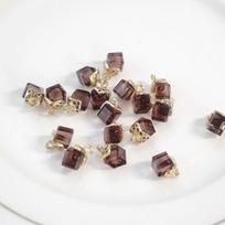 Nauji pakabukų kvadratiniai rankų darbo pakabukų kaklo apyrankių priedai gray