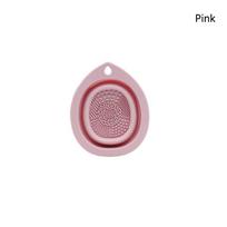 Silicone Foldable Makeup Brush Cleaner, Brush Scrubber Bowl, Portable Washing Tool Cosmetic Brush Cleaner one size rožinė