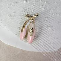 French Light Luxury Elegant Color Drip Ballet Shoes Brooch Fashion Bow Temperament Light Luxury Trend Internet Celebrity Women