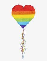 IPK - Pull Pinata Rainbow Heart - Vaikų gimtadieniui - Marga / raštuota