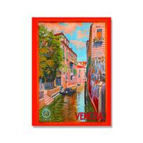 Landscape Poster Print Italy France Florence Florida Paris Peru Greece Vintage Travel Cities Advertisement Art Wall Home Decor No Frame 21*30cm No Frame