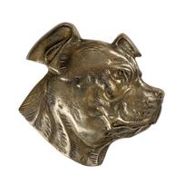 Stafordšyro bulterjeras, Staffy - atminimo lenta su šunimi, personalizuota padėka, apdovanojimas, diplomas su dedikacija iš Art-Dog prekės ženklo ruda