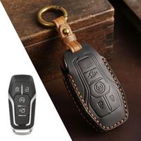 Odinio automobilio nuotolinio rakto dėklo dangtelis, skirtas Ford Fusion Mondeo Mustang F 150 Explorer Edge 2015 2016 2017 2018 m. ruda
