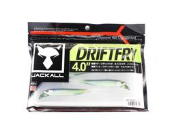 Jackall Soft Lure Drift Fry 4 colių Dark Thunder Clear masalas (3407)