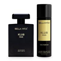 Bella Vita Luxury Hit the KLUB Tonight Combo for Men, Pack of 2 Musk Premium Long Lasting Fragrance Scent Liquid - KLUB EDP 100 Ml