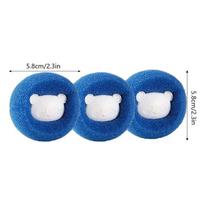 1-5pcs Pet Hair Remover Reusable Ball Laundry Washing Machine Filter Wool Sticker Cat Hair Remover Pet Fur Lint Catcher Home 58x58x5mm white