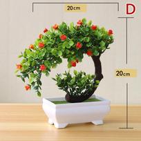 Artificial Plant Potted Bonsai Tree Faux Potted Decorations Home Party Garden  Year Decoration Mother'S Day Gift as the picture