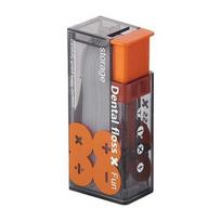 Nešiojama dantų siūlų laikymo dėžė Tvarkykite, Tvirta, be kvapo Sutvarkykite dantų siūlų rinkimo dėklą kelionėms oranžinė