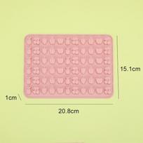 Šokoladinių saldainių forma Sugarcraft Pyragų kepimo dekoravimas Dervos menas Lašintuvas Tinklelis Fondantas Gyvūnas Fondantas Silikoninė forma 20.8x15.1x1cm beige
