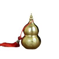 Moliūgų ornamentas Feng Shui žalvarinis puodas Kinų raidės Moliūgų skulptūra namų dekoravimui Unikalios dovanos auksinė