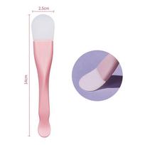 Soft Head Makeup Silicone Facial Mask Brush Professional Mud Cream Brushes Diy Skin Care Foundation Gel Cosmetic Beauty Tool rožinė