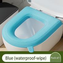 Sticky Toilet Mat Eva Waterproof Toilet Seat Universal Reusable Nightstool Cover Bathroom Accessories Decor Bathroom Wc Cover pilka spalva