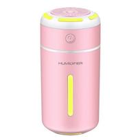 Puodelis mini oro drėkintuvas USB LED šviesos aromato eterinių aliejų difuzorius oro valytuvas gaiviklis namų automobilių rūko formuotojas Fogger 68*68*141mm rožinė