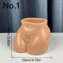 Art Body Flower Pot Succulent Pot Ceramic Planter Home Decor Indoor Decoration Desktop Ornaments Bonsai Plant Pot No.1