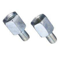 2 vnt veidrodžio adapterio priedai Motociklo motoroleris white