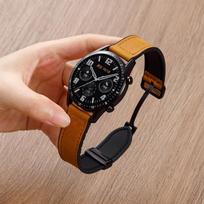 Klasikinis odinis silikoninis dirželis, skirtas Samsung Galaxy Watch 4 5 6 7 40mm/44mm Magnetinė juostelė, skirta Galaxy Watch 4/6 Classic 43 47mm 42 46mm Galaxy Watch 6 40mm black