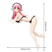 Animacinių filmų automobilio telefono laikiklis Bikini Beach Girl galinio vaizdo veidrodėlis Seksualus ornamentas automobilio prietaisų skydelio apdaila Anime automobilių priedai A
