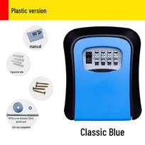 Cat's Eye Password Lock Box: Hardened Plastic Key Box for Home Decoration & Security Large Plastic mėlyna