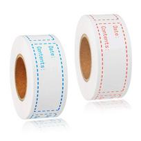 125 vnt / ritininiai maisto šaldiklio etikečių lipdukai 1x3 colių lipnios laikymo šaldytuvas Maisto datos etiketės Lengvai valomos Be likučių 125Pcs a roll mėlyna