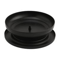Žvakių laikiklis Matinis menas Gyvenamosios tekstūros Karščiui atsparus lygintuvas miegamojo stalviršio žvakidės ornamentas kasdien black