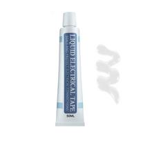 30/50 ml skysta izoliacinė juosta, naudojama ugniai atspariai laidų ir kabelių terminei juostai, atspari vandeniui, atspari UV spinduliams 50ml balta