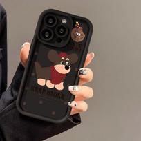Telefono dėklas, skirtas iPhone 16 13 11 Pro Max iPhone 11 13 16 Samsung S24 Ultra Samsung A54 Redmi note 12 11 Infinix Case iPhone 7&8 juoda