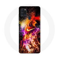Coque Maniacase pour Samsung Galaxy A21s Nike peinture colorée