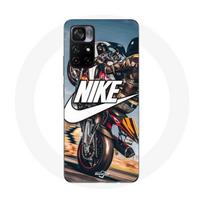 Coque - MANIACASE - Xiaomi Poco M4 Pro 5G - Nike logo - Roue moto - Souple en silicone balta