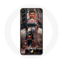 Coque Maniacase pour Samsung Galaxy S22 Plus verstappen éclair Formule 1 Casque F1