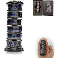 Dragonstone Keep Ruletės Kauliukų Suktukas D&D Kauliukų Rinkinys, 7-in-1 Drakono Metalinis D&D Kauliukų Rinkinys, RPG Vaidmenų Stalo Žaidimo Dovana style 3 black
