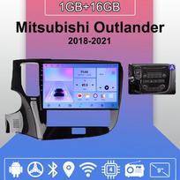 „Android Carplay“ automobilinis radijas, skirtas „Mitsubishi Outlander 2018-2021“ daugialypės terpės grotuvo galvos blokas, stereo GPS navigacija BT WIFI 2+32GB 1+16GB,A