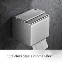 Tuqiu Black Paper Holder SUS304 Bathroom Paper Roll Holder Brief Tissue Holder Box  Rack Toilet Paper Holder Tissue Boxes