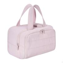 Travel Toiletry Bag Cosmetic Accessories for Skincare Products rožinė