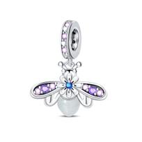 New 925 Silver Original Luminous Chameleon Firefly Beaded Jewelry Bead Bracelet